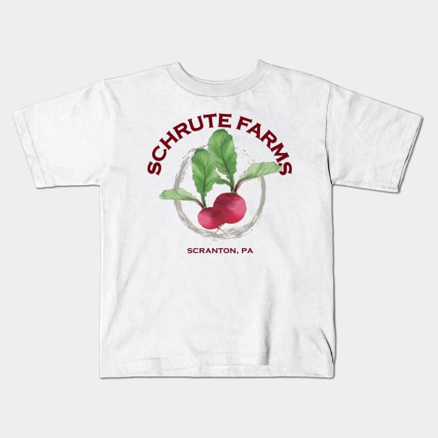 Schrute Beet Farm Kids T-Shirt by ickiskull